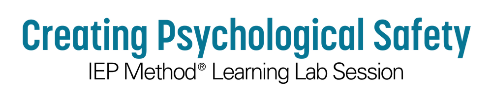 Creating Psychological Safety Header